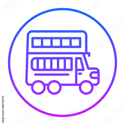 Double Decker Vector Icons