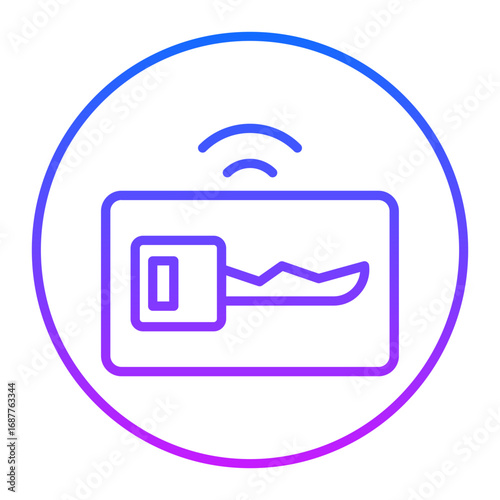 Smart Keycard Vector Icons