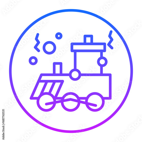 Christmas Train Vector Icons