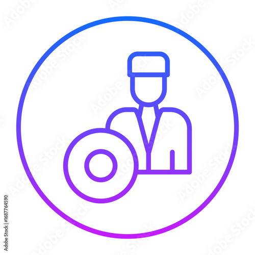 Bodhran Player Vector Icons