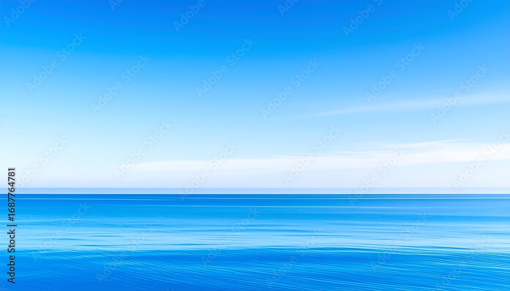 Obraz premium Tranquil ocean and sky