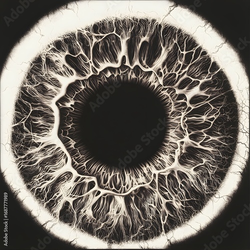 Intricate Eye Iris Macro Closeup Detailed Anatomy Artistic View