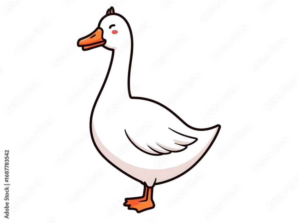 Fototapeta premium goose isolated on white background