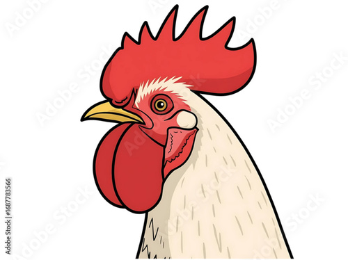 red rooster cartoon