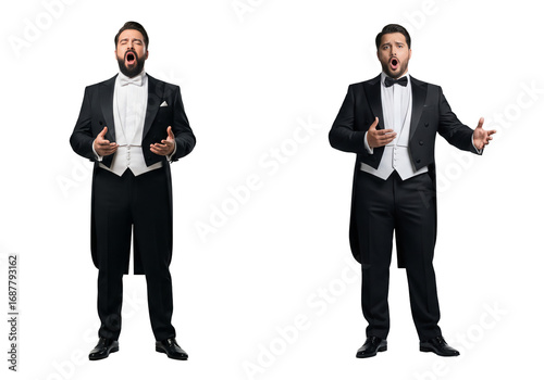 Naklejka Opera Singers in Tailcoats