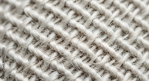 Cozy textured fabric close-up showcasing natural fiber weave and tactile warmth for textiles and decor