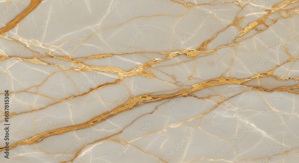 Fototapeta premium Elegant Marble Texture with Golden Veins Abstract Stone Background