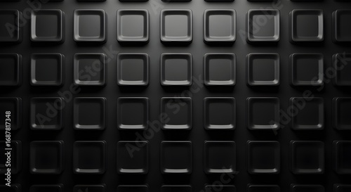 Modern dark textured background with repeating geometric squares creating a sleek, minimalist design