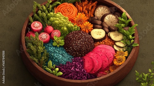 Vibrant and Nutritious Rainbow Buddha Bowl Recipe Easy Healthy Meal Prep Ideas for Delicious Lunch and Dinner Options Full of Fresh Vegetables 