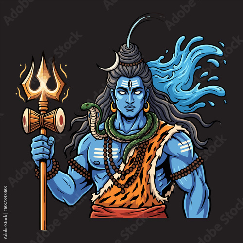 Illustration of Lord Shiva