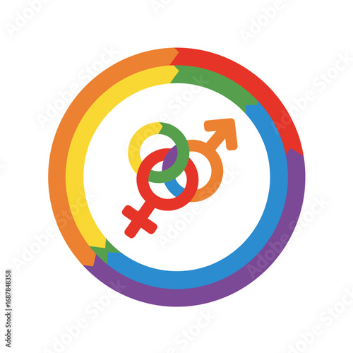 Inclusion Icon – Gender Spectrum Symbol