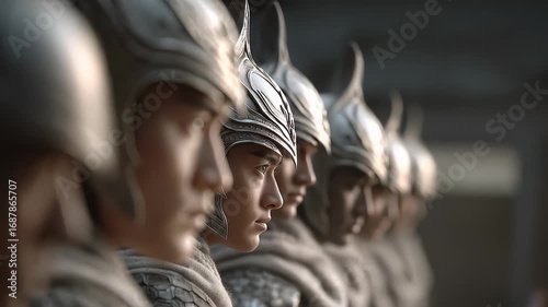 Eastern Warrior Legion Solemnly Lines Up to Show Steadfast Strength