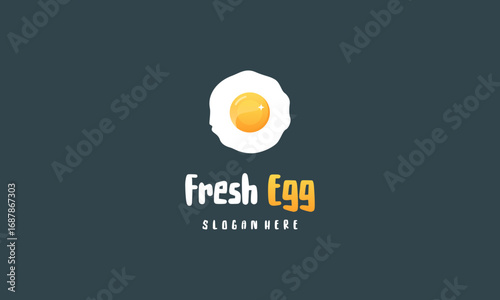 Fresh Egg Logo template designs, Yummy egg logo vector illustration
