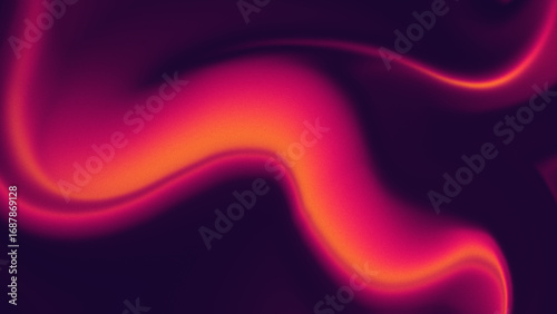 Abstract background with a smooth, fluid gradient in pink and orange on a dark background, perfect for modern and digital design projects.
