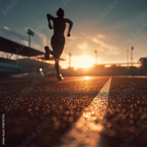 Man running outdoors