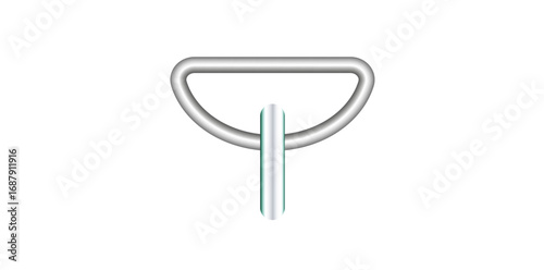 Metallic Clasp Equipment Vector Illustration.
