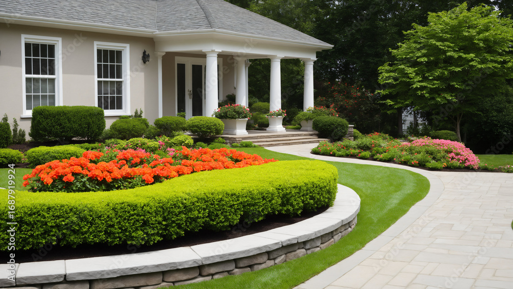 Obraz premium Landscaped Garden Path