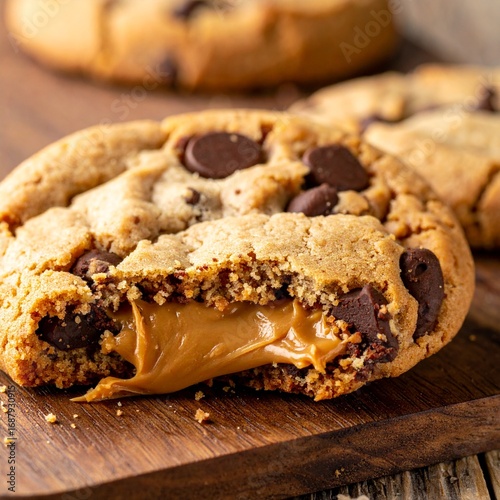 Peanut Butter-Stuffed Chocolate Chip Cookie