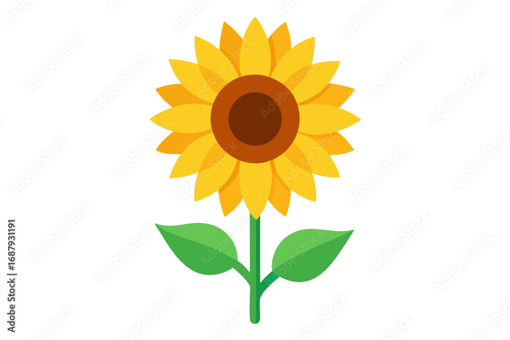 Obraz premium sunflower isolated on white