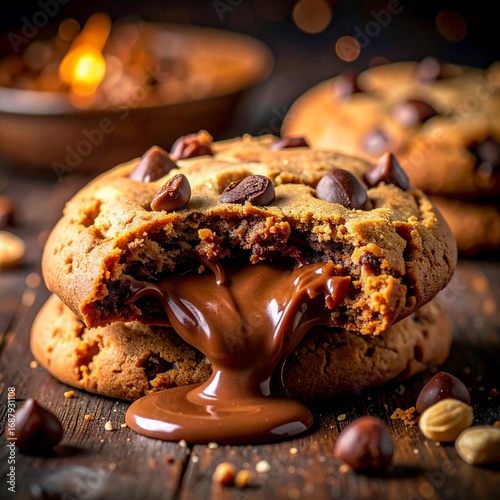 Nutella-Stuffed Chocolate Chip Cookie