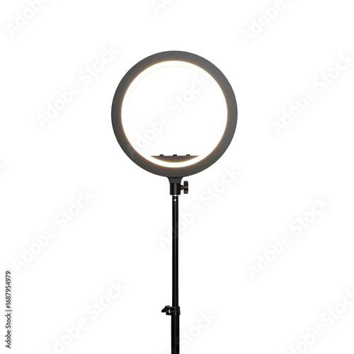 Create Stunning Videos with a Circular LED Light on a Stand, Perfect for a Transparent Background