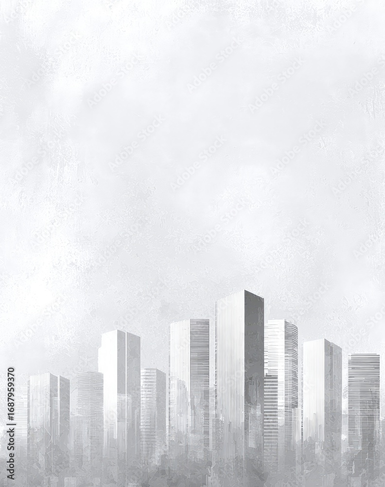 Fototapeta premium Neo-Tokyo Horizon A Glimpse into 2147