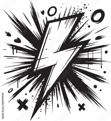 Graffiti spray stains, splatter marks, dirty texture, sketch, arrows and doodles. Callouts grunge with splashes. Vector graphic box