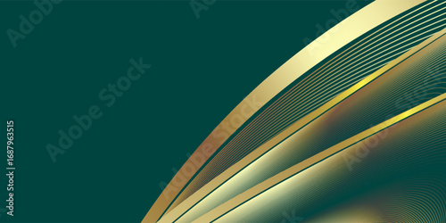Green Gold Award Background, luxury graphic. Abstract Background, Royal Premium Design Template.  Amazing Flyer and Brochure Artwork. New Certificate Design.