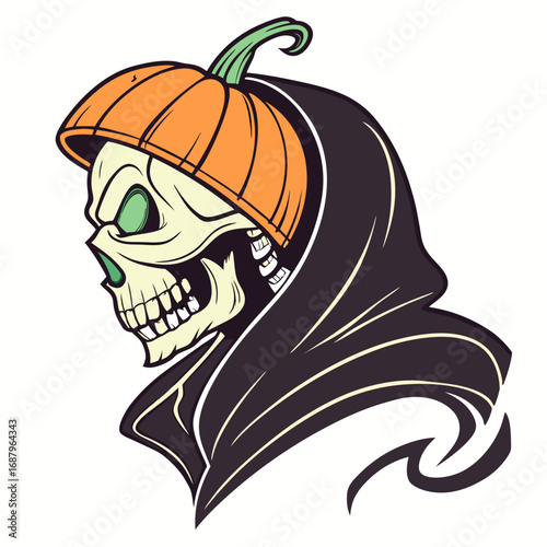 Pumpkin Skull Grin from the Grave
