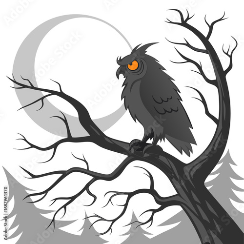 Flame-Eyed Owl Night Stalker
