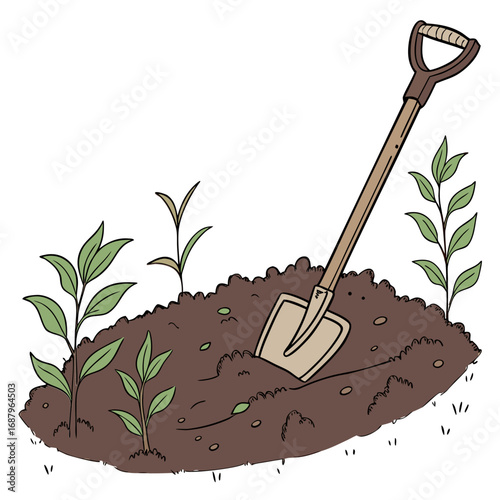 Farming Tool Icon for Garden Supply
