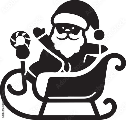 Cartoon vector illustration of a disabled elderly man in a wheelchair sitting at a computer
