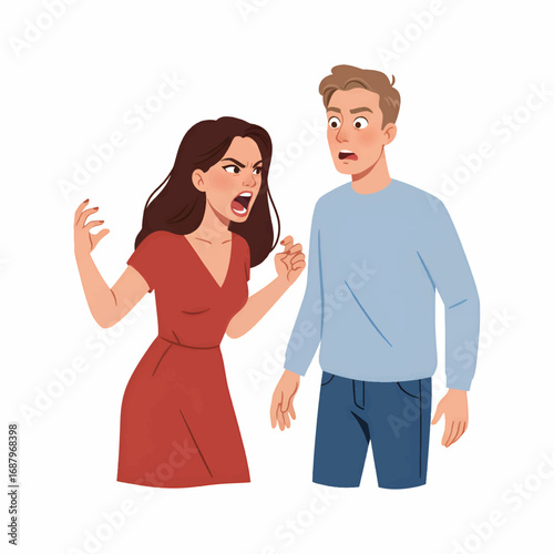 A Heated Discussion Between a Man and a Woman