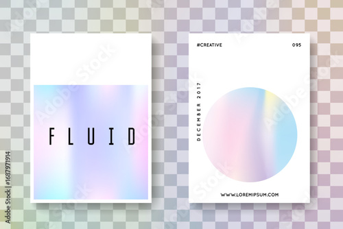 Holograph Fluid. Business White Illustration. Memphis Effect. Minimalist Shape. Vintage Screen. Pink Abstract Label. Spectrum Background. Blue Holograph Fluid