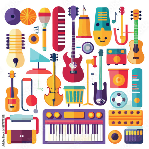 Musical Instruments Icon Set