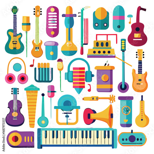 Musical Instruments Icon Set