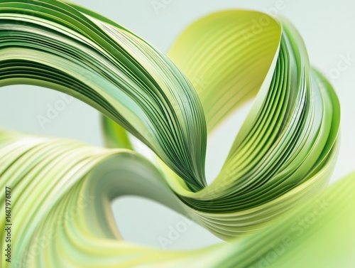 clear pixel visual of Green curve frame template design element