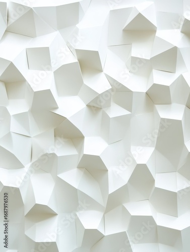 ultra HD image of White minimal hexagons background