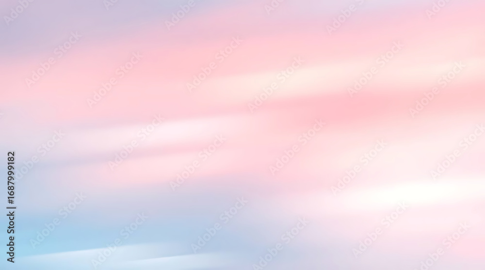 Obraz premium Abstract pastel sky with soft pink and blue hues creating a dreamy and ethereal background texture
