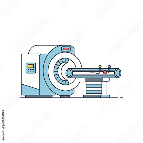 ct scanner inspecting a specimen with internal tumors on a medical table for diagnostic imaging lab equipment
