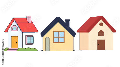 vector illustration of houses