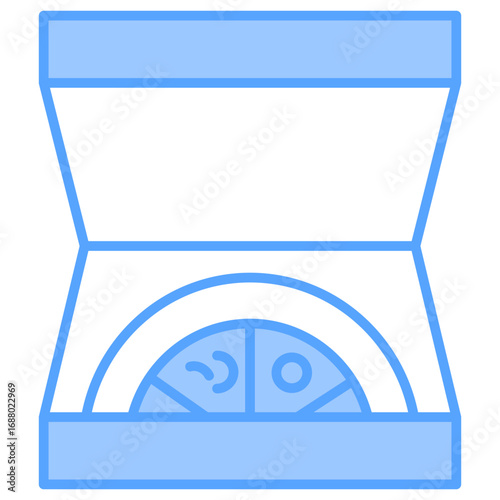 Pizza Blue Icon