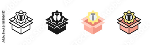 Spare Part Icon Pack In Multiple Styles