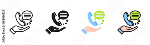 Assistance Icon Pack In Multiple Styles