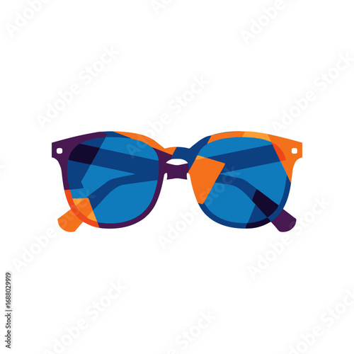 Geometric Glasses Vector.