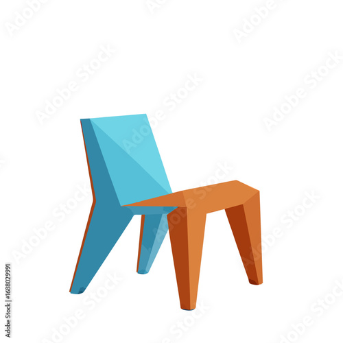 vector of a blue chain.