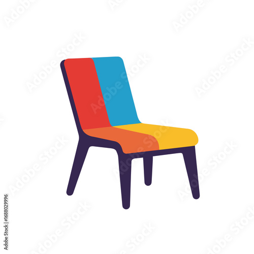 Geometric Chair Vector.
