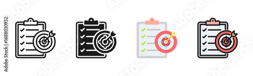 Goal Icon Pack In Multiple Styles