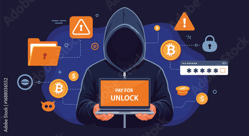 Hacker Demanding Ransom with Cryptocurrency for Unlocking Data
