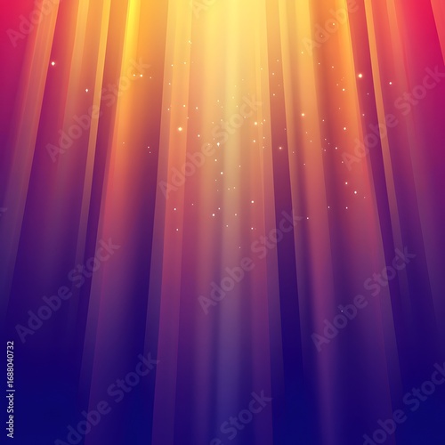 Vibrant Purple and Orange Light Rays Abstract Background
